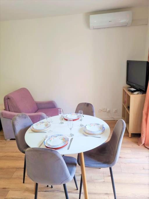 Studio Nice, Avenue Des Fleurs, Climatise Apartment Bagian luar foto