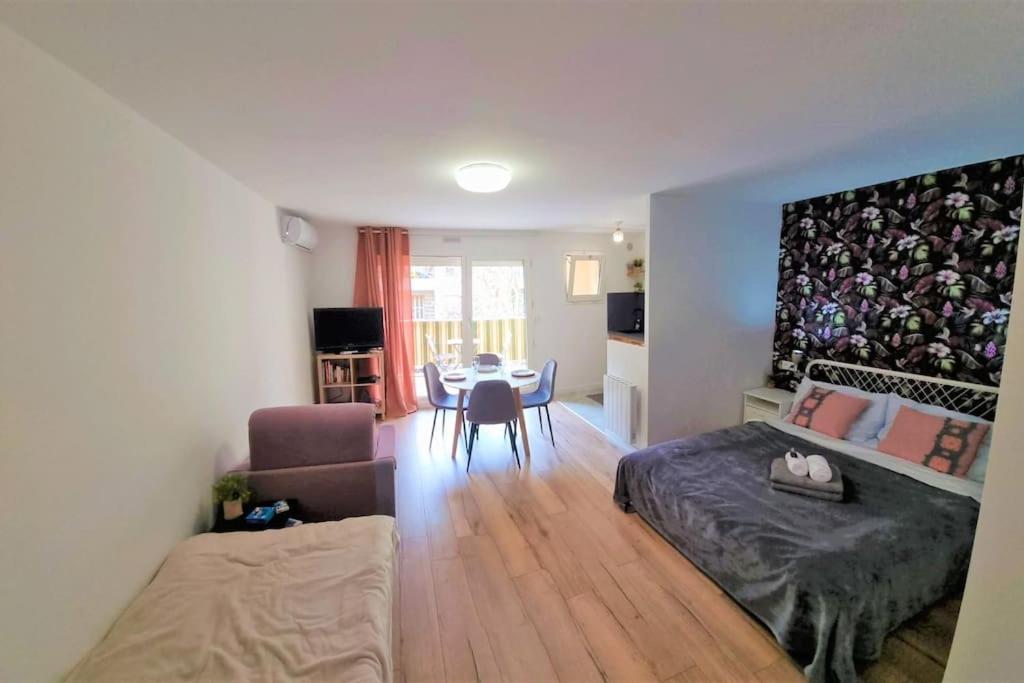 Studio Nice, Avenue Des Fleurs, Climatise Apartment Bagian luar foto
